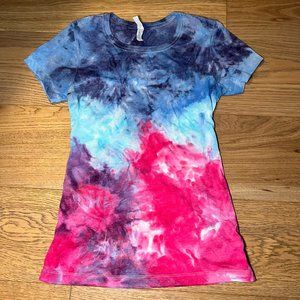Handmade crumple ice dye shirt size small